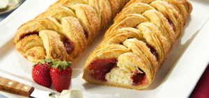 Large Cherry Cheese Braided Strudel